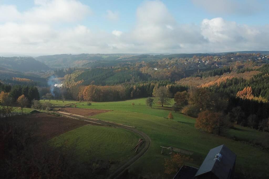 Le Grand Cerf 25 Pers, Malmedy- Chalet Rustique, Jardin Exterior foto