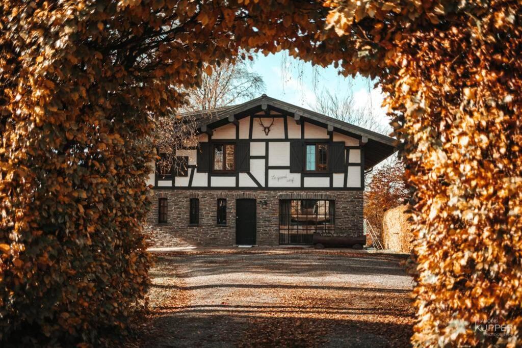 Le Grand Cerf 25 Pers, Malmedy- Chalet Rustique, Jardin Exterior foto
