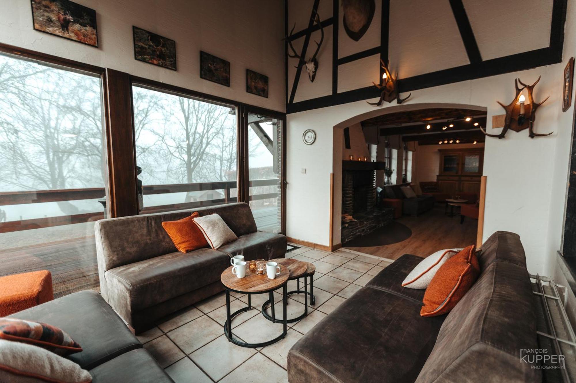 Le Grand Cerf 25 Pers, Malmedy- Chalet Rustique, Jardin Exterior foto
